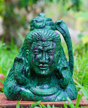 Ruby Zoisite Lord Shiva Head-11.20kg(12inch)