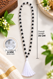 Karungali with Spatika Mala-6mm (type A)