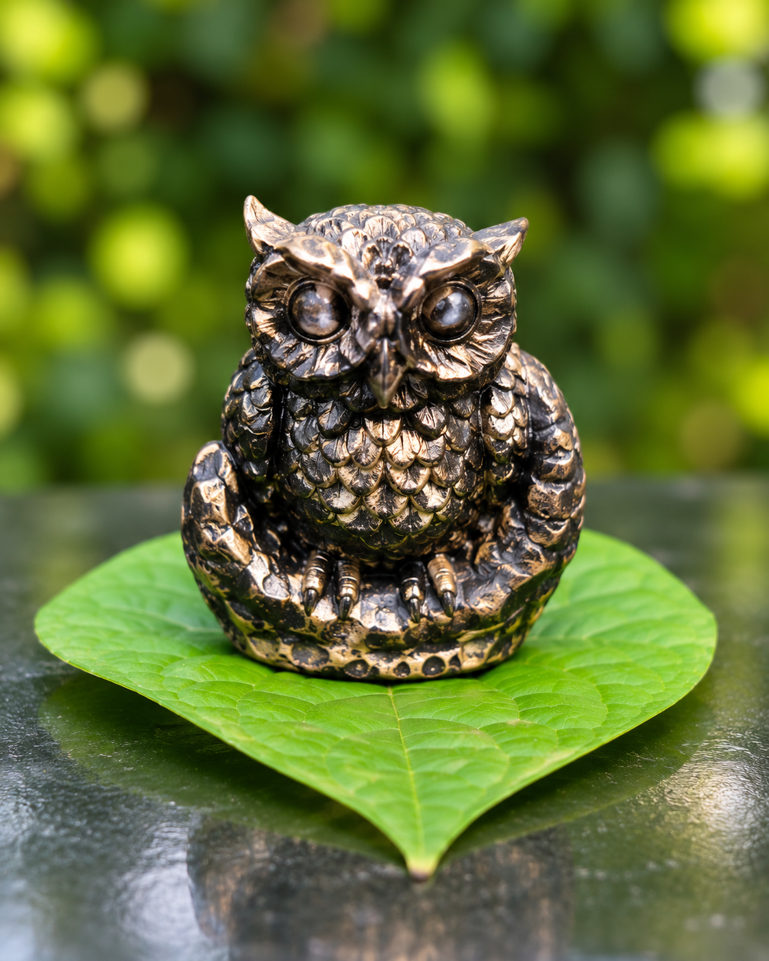 Pyrite Owl Statue