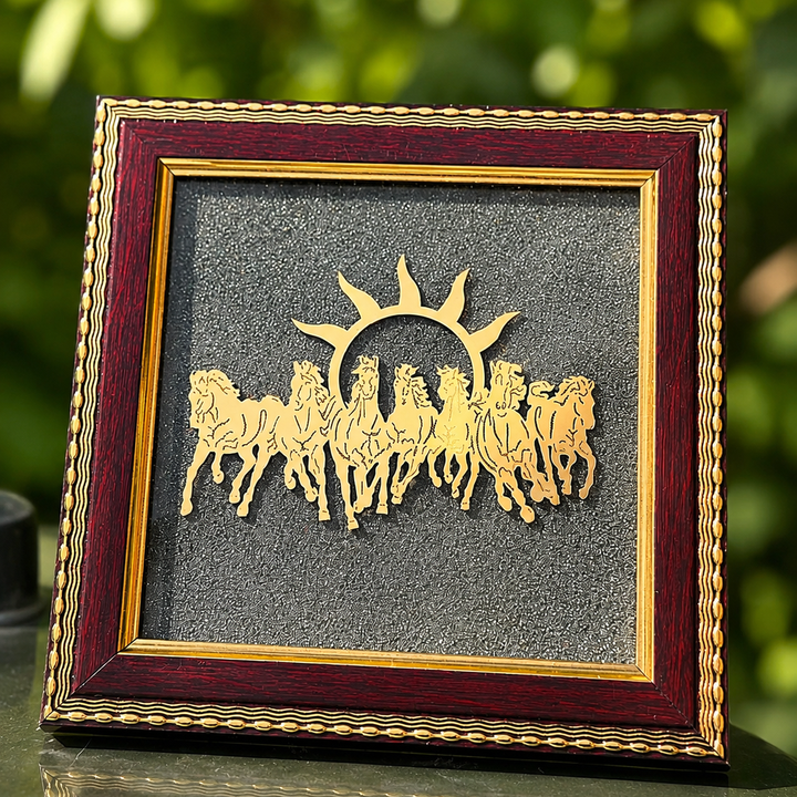 7 Horses Raw Pyrite Frame