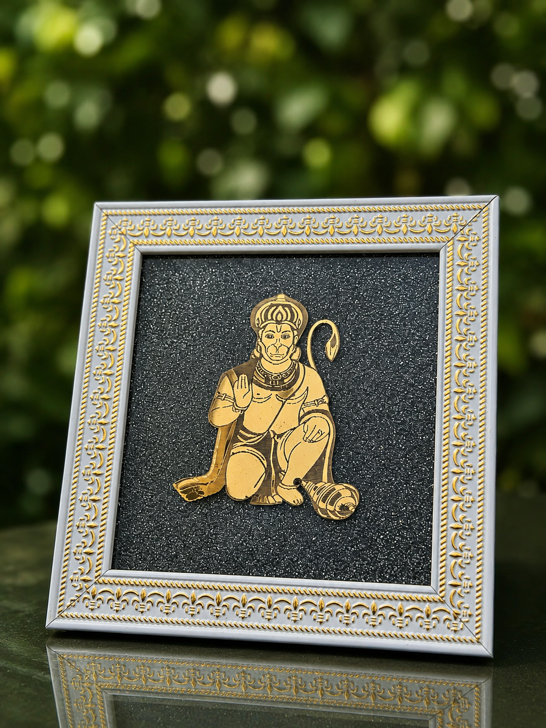 Hanuman Ji Pyrite Frame
