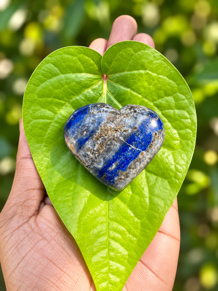Lapis Lazuli Heart Shaped Stone