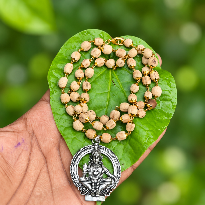 Tulai Gold Plated Mala With Ayyapa Dollar (Big Size)