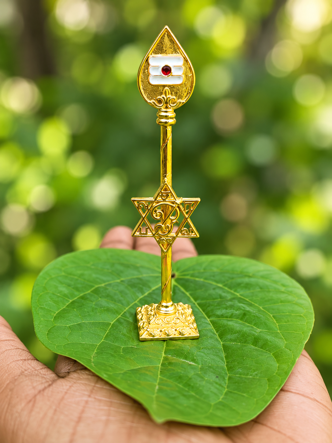 Saravanabava Panchaloha(impon) Vel For Car Dashboard