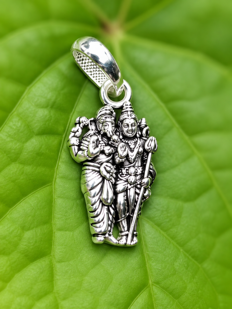 Murugan with Ganesh Silver (925) Dollar