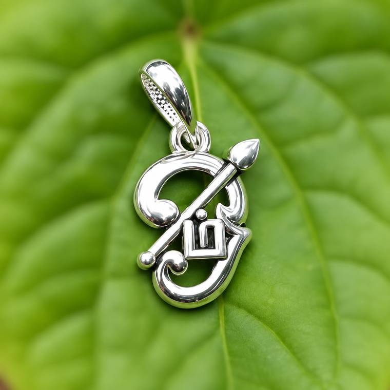 Tamil Om Silver (925) Dollar