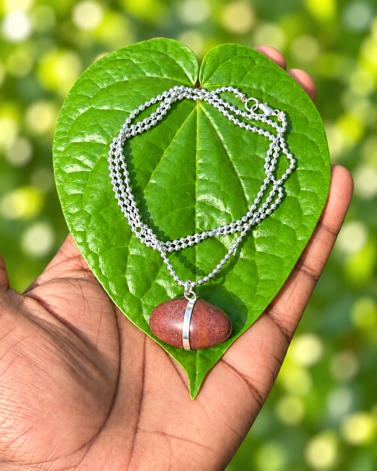 Narmada Shivalinga Stone with  SilverChain