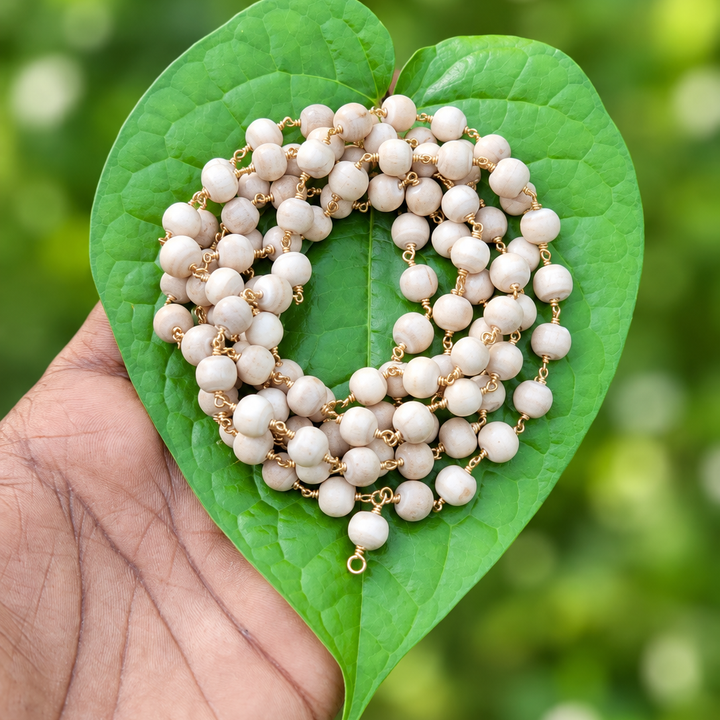 Tulasi Panchaloha(Impon) Without Cap Mala 8mm 108 beads