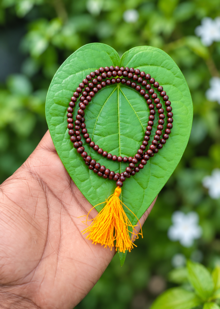 Red Sandalwood Mala 4mm