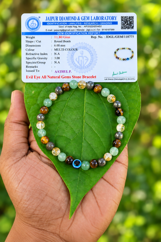 Money Magnet with Evil Eye Bracelet -6mm