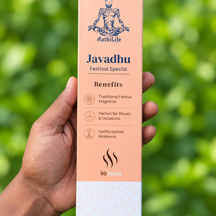 Javadhu Premium Incense Sticks Festival Special Aathi Life(Pack Of 50)