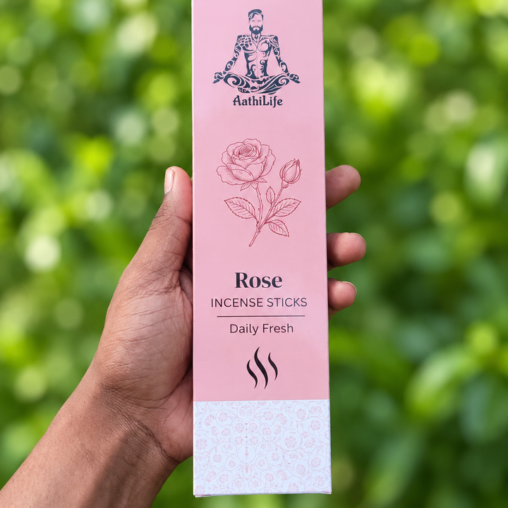 Rose Premium Incense Sticks  Daily Fresh Aathi Life(Pack Of 50)