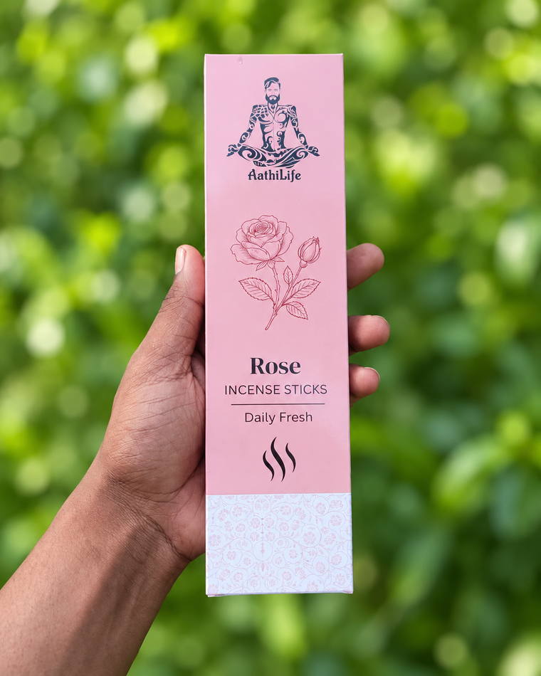 Rose Premium Incense Sticks  Daily Fresh Aathi Life(Pack Of 50)