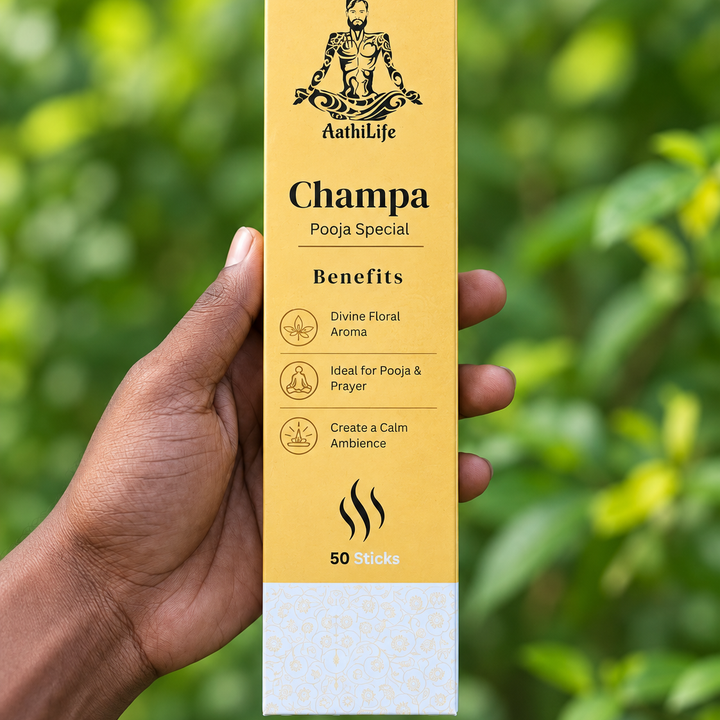 Champa Premium Incense Sticks Pooja Special Aathi Life(Pack Of 50)