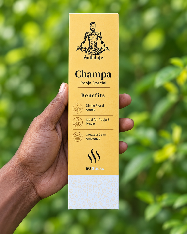 Champa Premium Incense Sticks Pooja Special Aathi Life(Pack Of 50)