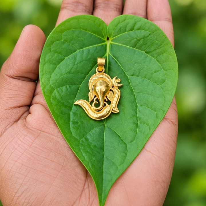 Om Ganesha Panchaloha(impon) Pendant