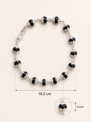 Karungali Silver(925) Bracelet - 6mm