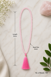 Rose Quartz Gemstone Mala 108 Pearls 6mm