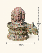 Ruby Kynaite Panchamukhi Shivalinga Statue 1.75kg