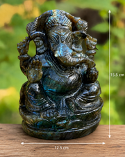 Labradorite Ganesha statue Exotic collection