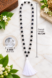 Karungali with Spatika Mala-8MM (type A)