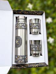 Stainless Steel Flask Design Set