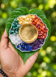 Seven Chakra Crystal Diya