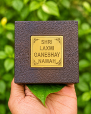 Shree Lakshmi Ganesha Golden Charan Box