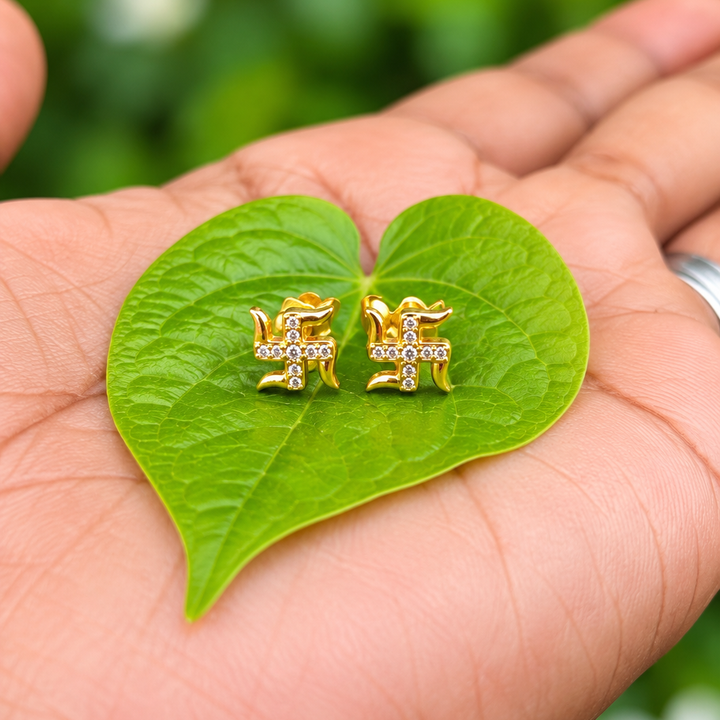 Swastik Panchaloha(impon) Earrings