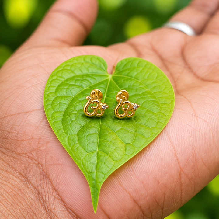 Om Panchaloha(impon) Earrings