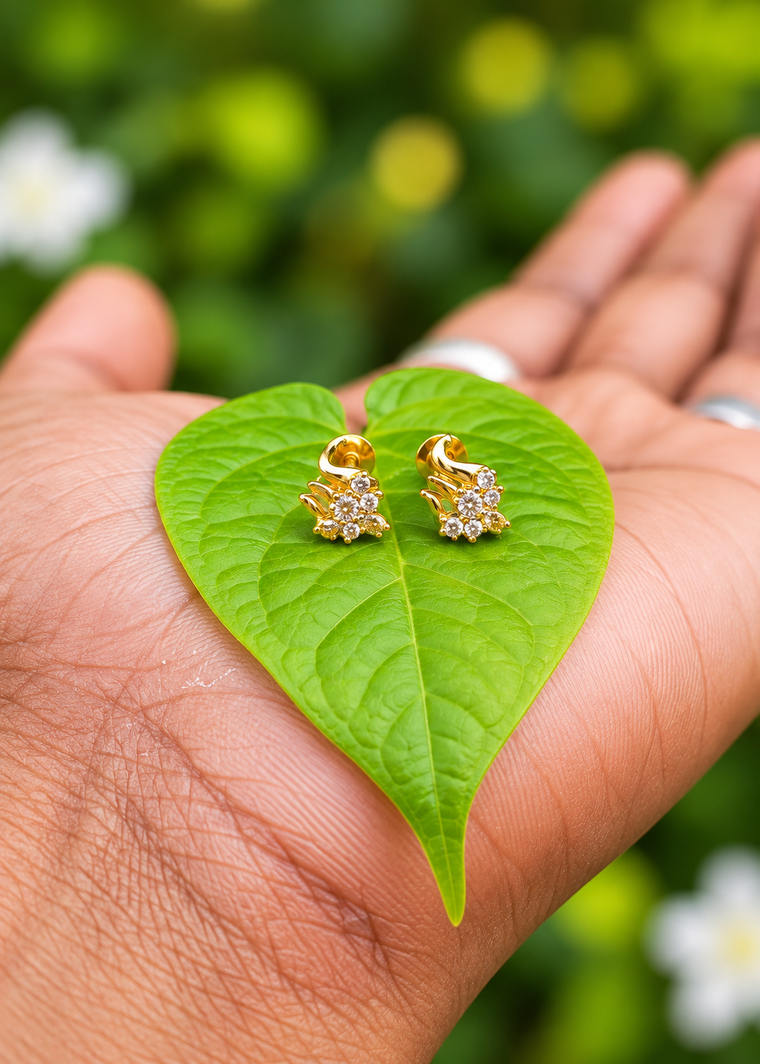 Trishul Panchaloha(impon) Earrings