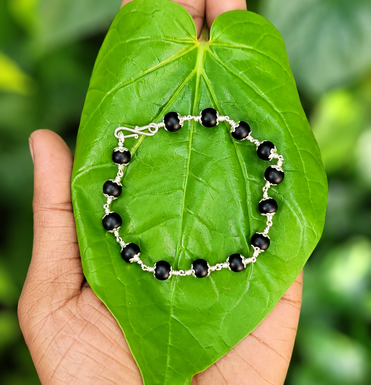Karungali Silver(925) Bracelet - 8mm
