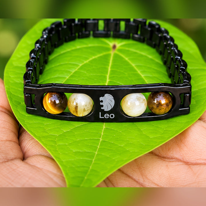 Leo Zodiac Metal Bracelet