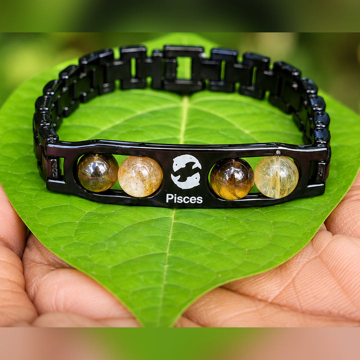 Pisces Zodiac Metal Bracelet
