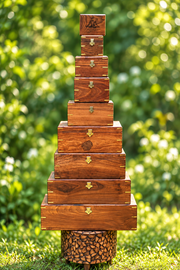Aathilife Treasure Wooden Storage Box