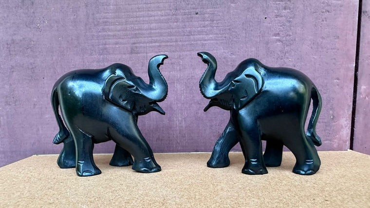 Karungali Elephant Statue-3inch