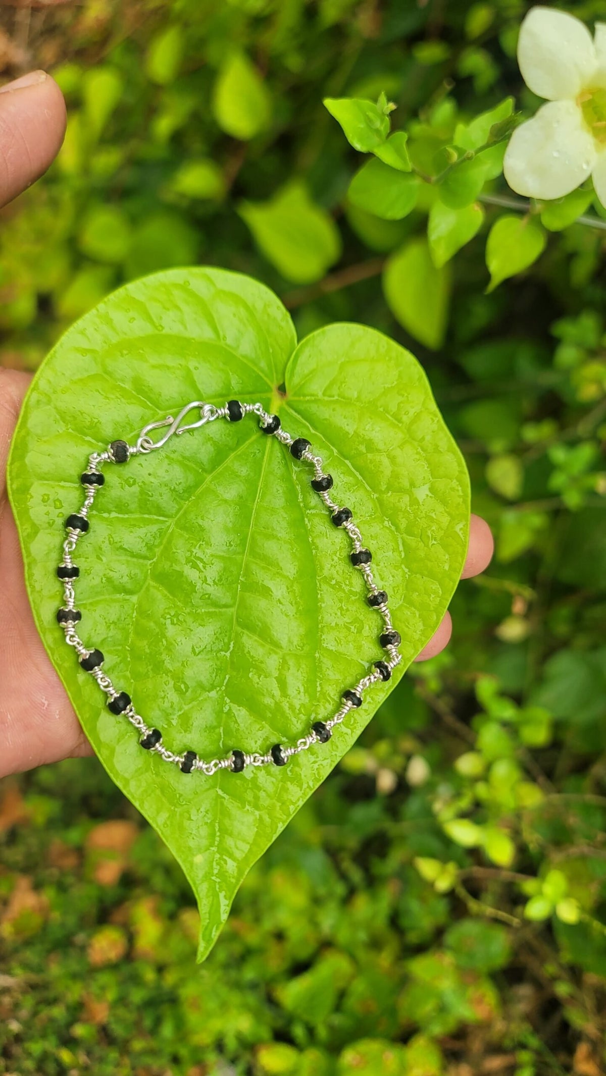 Karungali Silver(925) Bracelet  4mm