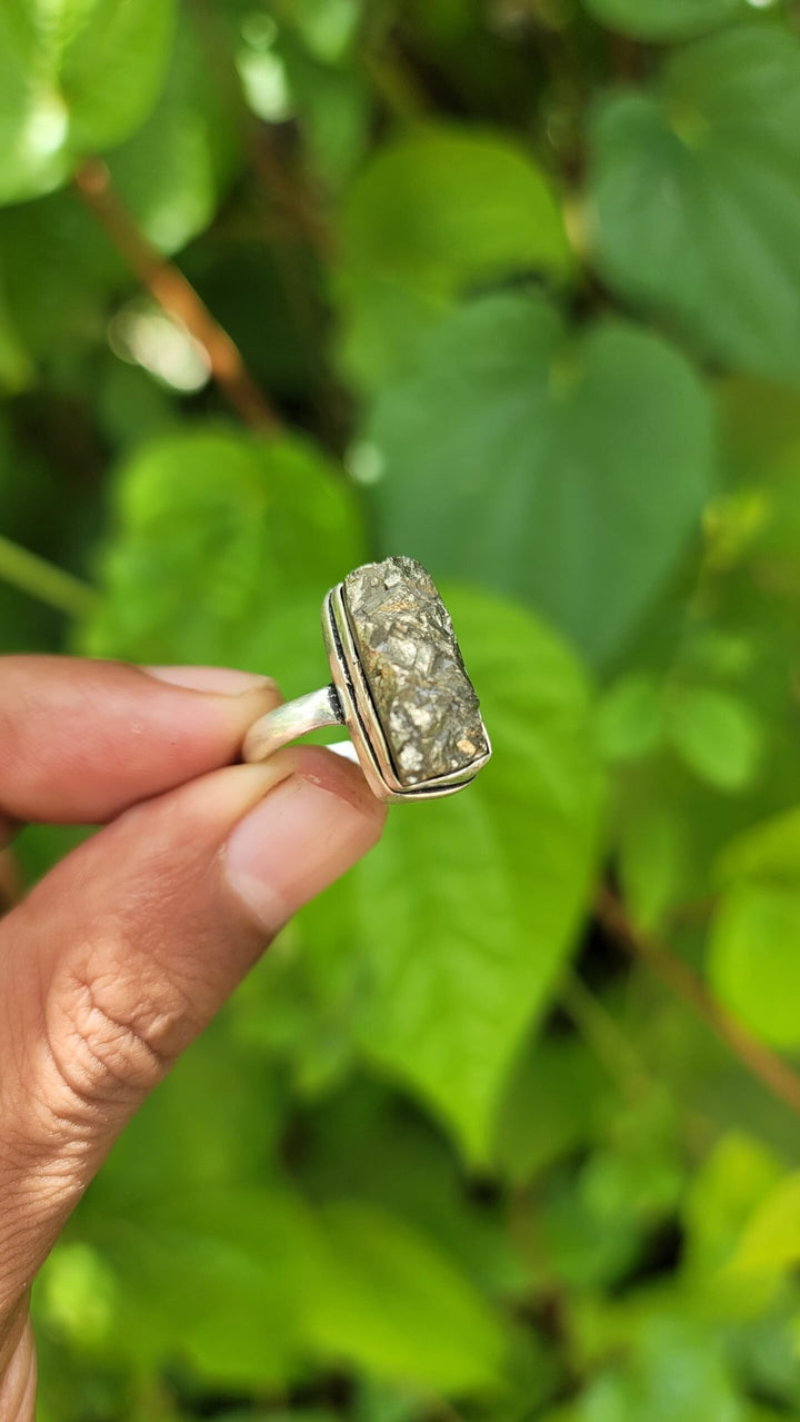 Pyrite Gem Ring