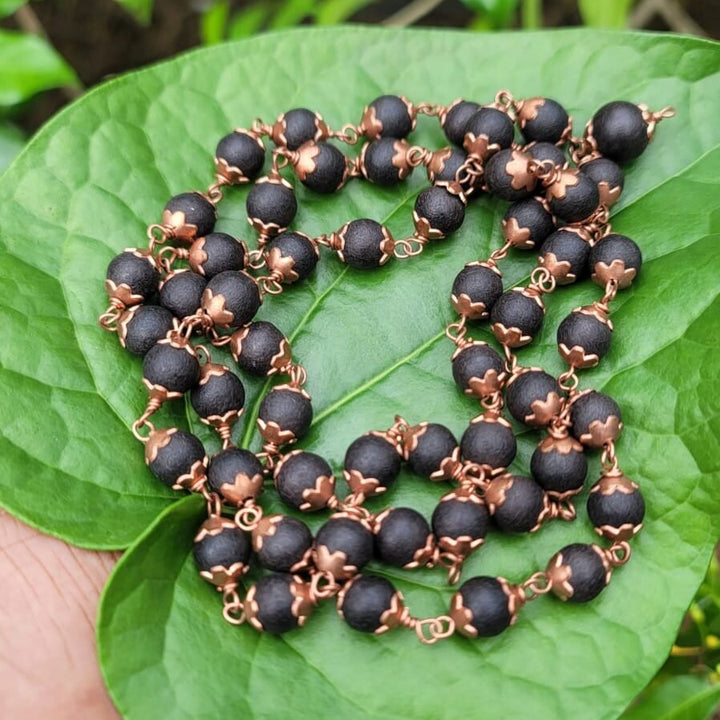 Karungali Copper Cap Mala - 10 MM