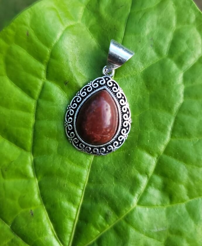 Red Jasper Gem Pendent
