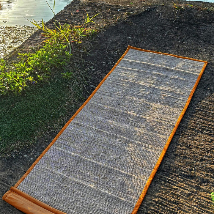 Vetiver Yoga Mat 2 X 6 One Side Cloth