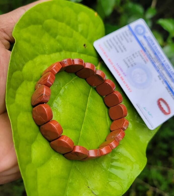 Red Jasper Oval Bracelet