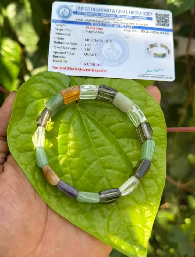 Multi Quartz Cubical Bracelet