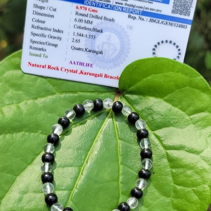 Karungali & Spatika Bracelet 6mm