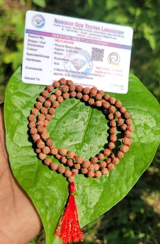 Rudraksha Mala 5mm (5face)108 beads