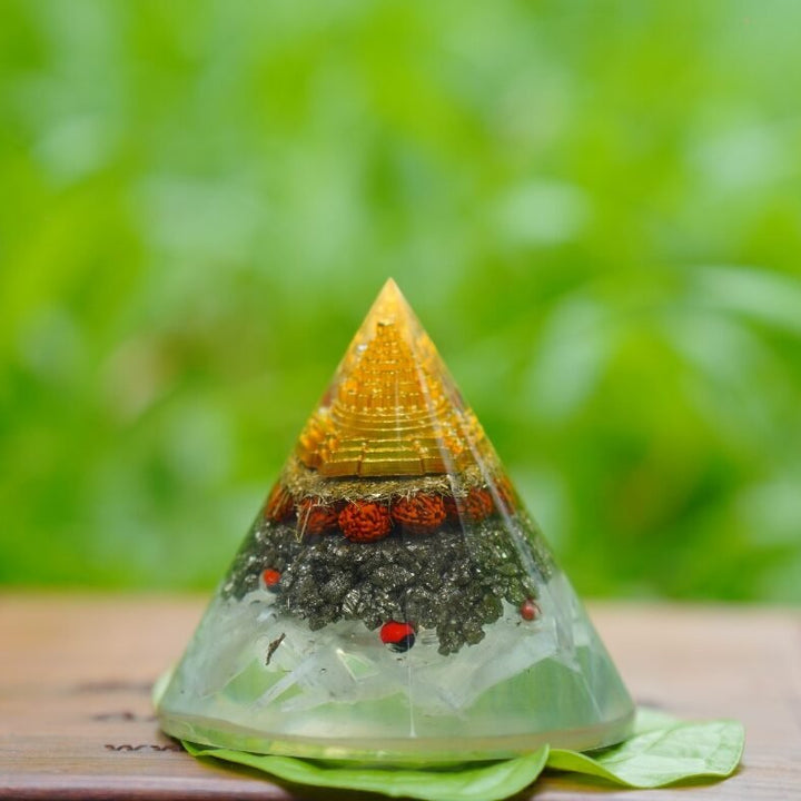 Money Magnet Pyrite Pyramid