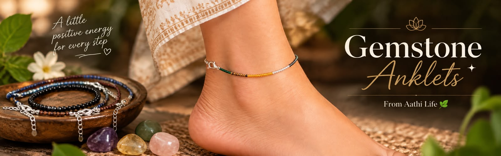 Gemstone Anklets