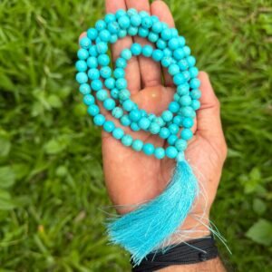 Turquoise Gemstone Mala 108 Pearls