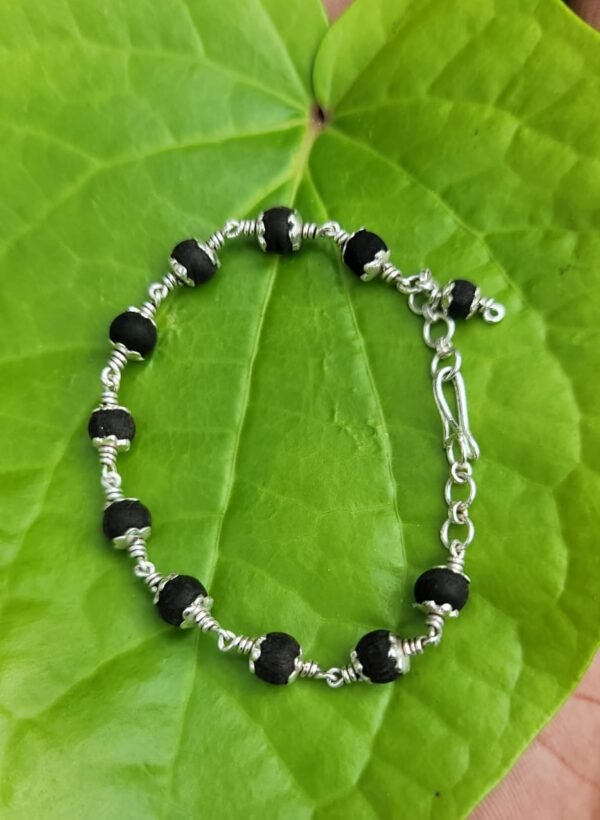 Karungali Silver Bracelet for babies