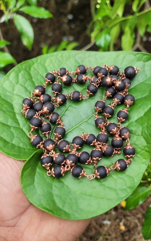 Karungali Copper Cap Mala - 10 MM